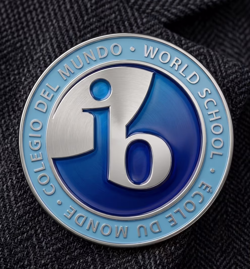 Logotyp IBO - Organizacji International Baccalaureate, którego akredytację posiada Liceum Leonardo SVS.