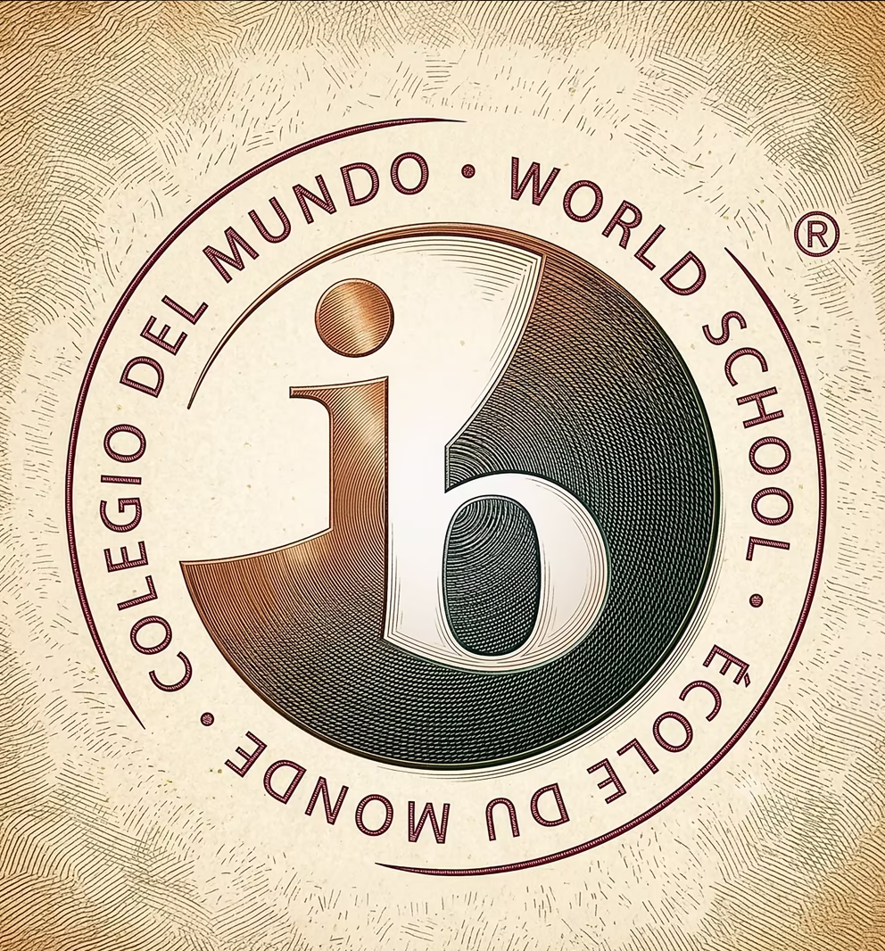 Logotyp IBO - Organizacji International Baccalaureate, którego akredytację posiada Liceum Leonardo SVS.